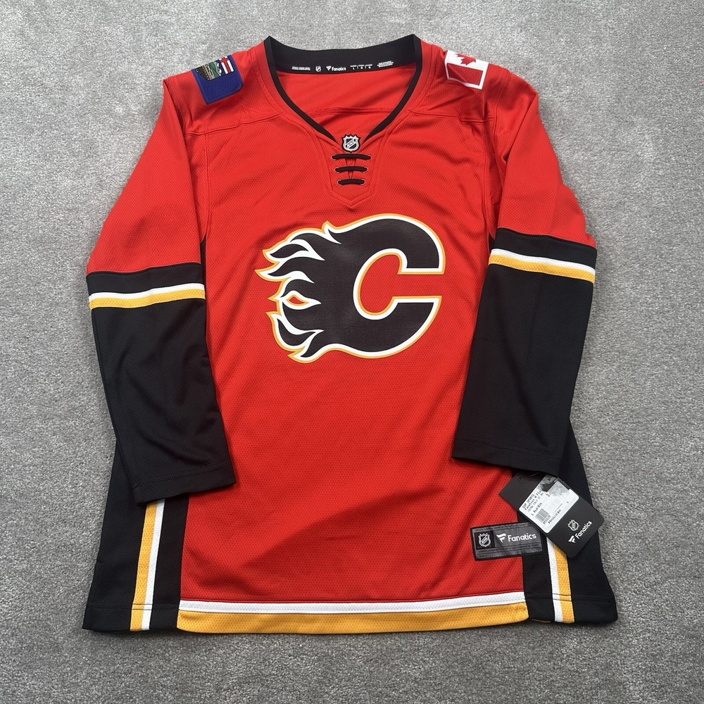 Calgary Flames Fanatics Breakaway Hockey Jersey Women's Size‎ Large Red